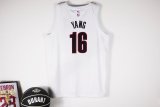 Portland Trail Blazers White  #16 YANG NBA Jerseys  25-26