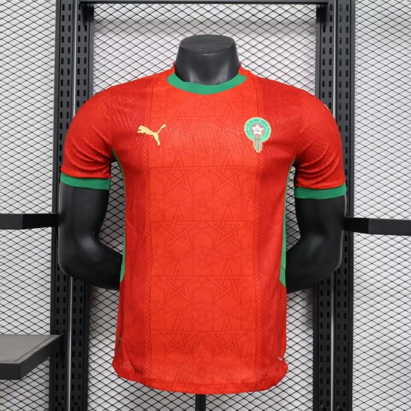 Morocco Home Player  1:1 Quality Soccer Jersey  25-26