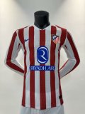 Atletico Madrid  home long Sleeve  Player  1:1 Quality Soccer Jersey   25-26