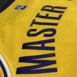 Los Angeles Lakers 75 Year YELLOW #117 MASTER CHIEF 1:1 Quality NBA Season Jerseys