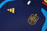 spain Training  Fans Kits Dark Blue (Kids And Man ) 1:1 Quality Soccer Jersey 26-27 (2026)