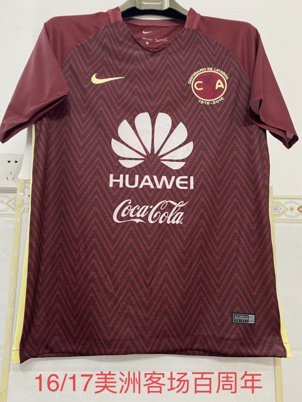 Retro America fans red 1:1 Quality Soccer Jersey  2016-2017