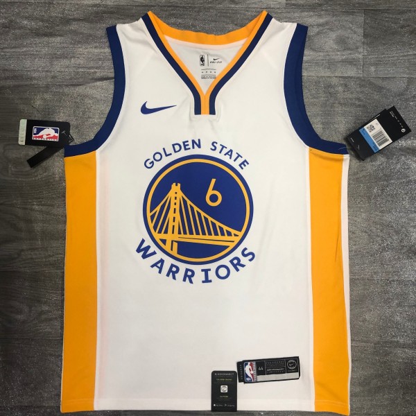 Golden State Warriors White V-Neck  #6 YOUNG1:1 Quality NBA Season Jerseys 2020