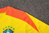 Brazil Training  Fans Kits Yollow 1:1 Quality Soccer Jersey 25-26 (Kids And Man )