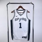 San Antonio Spurs White #1 WEMBANYAMA 1:1 Quality NBA  Season Jerseys