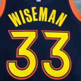 Golden State Warriors  V-neck Black City  Edition #33 WISEMAN 1:1 Quality NBA Season Jerseys 2021