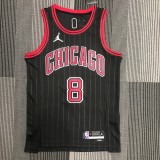 Chicago Bulls Black #8 LAVINE 1:1 Quality NBA  Season Jerseys  75 Year