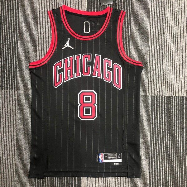 Chicago Bulls Black #8 LAVINE 1:1 Quality NBA  Season Jerseys  75 Year