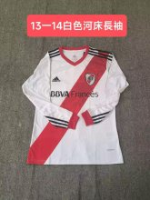 Retro River Plate  long  Home 1:1 Quality Soccer Jersey  2013-2014