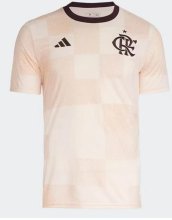 Flamenco white Training clothing Fans  1:1 Quality Soccer Jersey  24-25