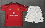 Manchester United  home Kids  1:1 Quality Soccer Jersey  25-26