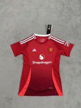 Manchester United home women 1:1 Quality Soccer Jersey    24-25