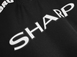 Retro Manchester united away blaCK 1:1 Quality Soccer Jersey   1998