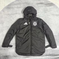 Germany Windbreaker  Cotton clothing Jacket Black  White 1:1 Quality Soccer Jersey  25-26