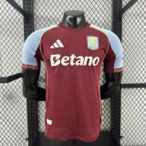 Aston Villa Home player  1:1 Quality Soccer Jersey 25-26