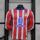 Atletico Madrid  home Long Sleeve  Player  1:1 Quality Soccer Jersey   24-25