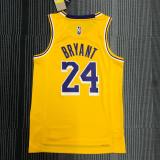 Los Angeles Lakers 75 Year Kobe #24 BRYANT  Yollow NBA Jersey