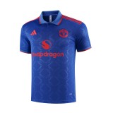Manchester United Polo Fans Blue 1:1 Quality Soccer Jersey  25-26