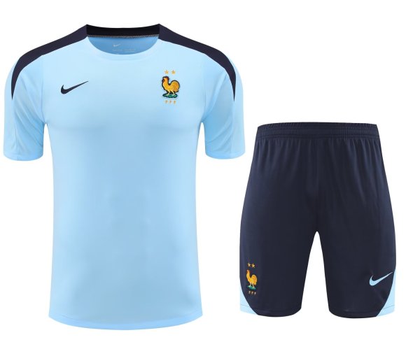 France Training clothing set  1:1 Quality Soccer Jersey   24-25