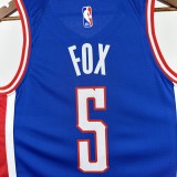 Sacramento Kings City Edition #5 FOX NBA Jerseys  2025