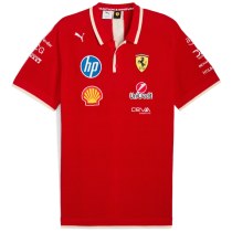 F1 Ferrari Polo Red   Short Sleeve Racing Suit 2025