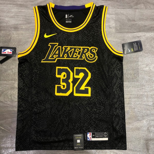 Los Angeles Lakers Black Mamba Great Snake Edition #32 JOHNSON 1:1 Quality NBA Season Jerseys