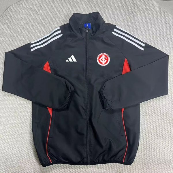 Internacional Windbreaker  Black 1:1 Quality Soccer Jersey  25-26
