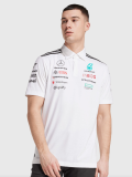 F1 Mercedes White POLO Short Sleeve Racing Suit 2025