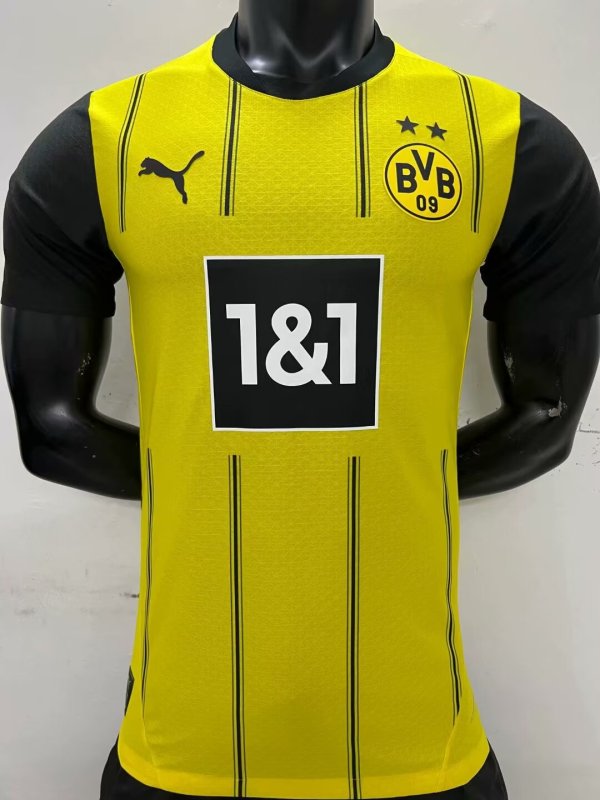 Dortmund Home  Player  1:1 Quality Soccer Jersey   24-25