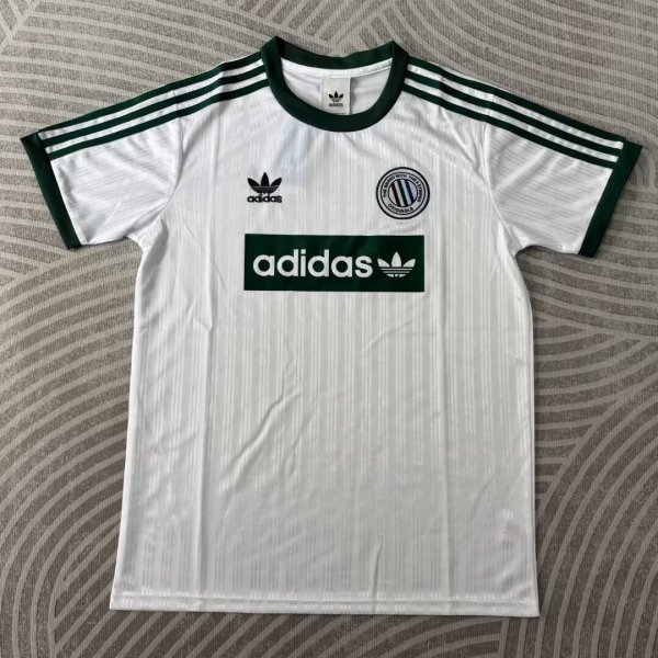 Retro Adidas Clover Oasis  T-shirt  White Fans 1:1 Quality Soccer Jersey  25-26