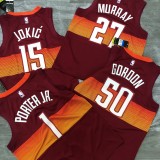Denver Nuggets  City Edition Red #15 JOKIC  1:1 Quality NBA  Season Jerseys 2021