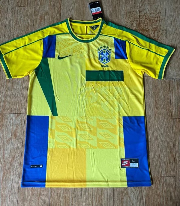 Retro Brazil Special Edition 1:1 Quality Soccer Jersey  1998