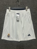 Real Madrid home shorts pants 1:1 Quality Soccer Jersey  24-25