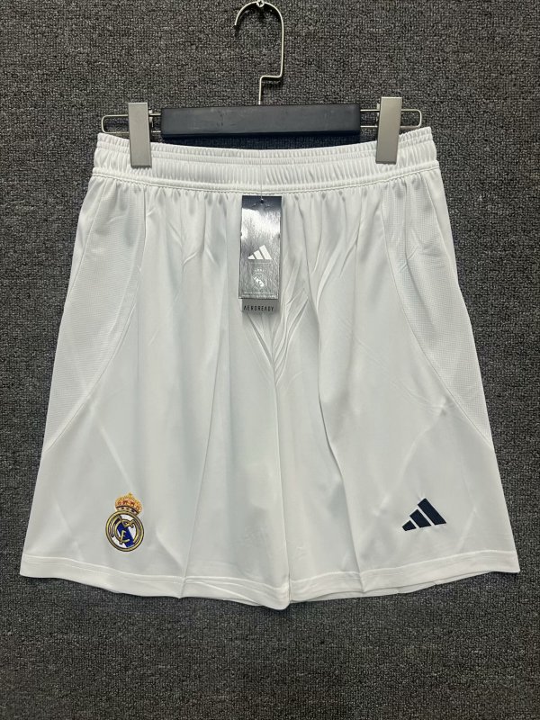 Real Madrid home shorts pants 1:1 Quality Soccer Jersey  24-25