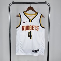 Denver Nuggets White #4 WESTBROOK 1:1 Quality NBA  Season Jerseys