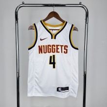 Denver Nuggets White #4 WESTBROOK 1:1 Quality NBA  Season Jerseys