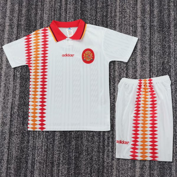 Retro Spain Away Kids 1994 1:1 Quality Soccer Jersey