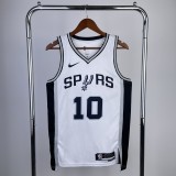 San Antonio Spurs White #10 SOCHAN 1:1 Quality NBA  Season Jerseys 2023