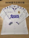 Retro Real Madrid home long  fans 1:1 Quality Soccer Jersey   1994 1995 1996