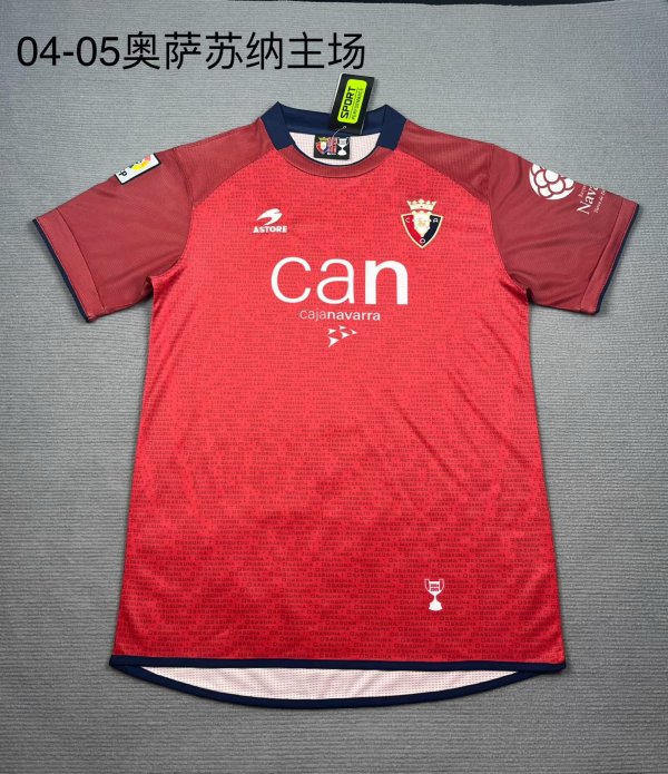 Retro Osasuna home 1:1 Quality Soccer Jersey  2004-2005