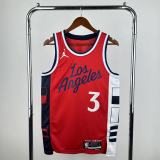Los Angeles Clippers #3 PAUL Red NBA Jerseys  2025