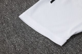 Real Madrid  Polo Retro Fans White stripe inkjet 1:1 Quality Soccer Jersey  25-26