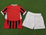 AC Milan  Home  Kids player 1:1 Quality Soccer Jersey   24-25