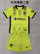 Portsmouth Third Away Fans  (Kids and Man)  1:1 Quality Soccer Jersey  25-26