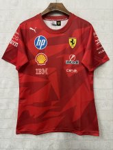 F1 Ferrari red round neck  Short Sleeve Racing Suit 2025