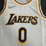 Los Angeles Lakers 75 Year  White #0 WESTBROOK  1:1 Quality NBA Season Jerseys 2022