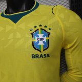 Brazil home long  player 1:1 Quality Soccer Jersey 26-27（2026）