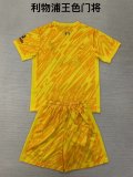 Liverpool goalkeeper Kids 1:1 Quality Soccer Jersey   24-25