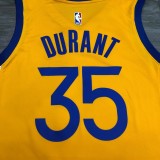 Golden State Warriors  V-neck Yellow JORDAN #35 DUEANT 1:1 Quality NBA Season Jerseys 2021
