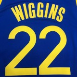 Golden State Warriors Blue V-Neck  #22  WIGGINS 1:1 Quality NBA Season Jerseys 2020